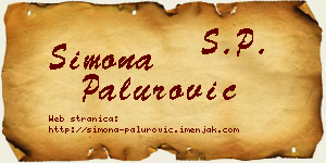 Simona Palurović vizit kartica
